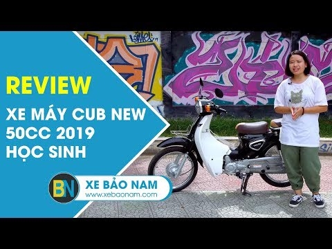 Xe máy Cub New 50cc 2019 học sinh Cải tiến đáng kể đặc biệt cá tính giá hơn 10 triệu (4K)